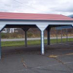 Carport with Red Roof